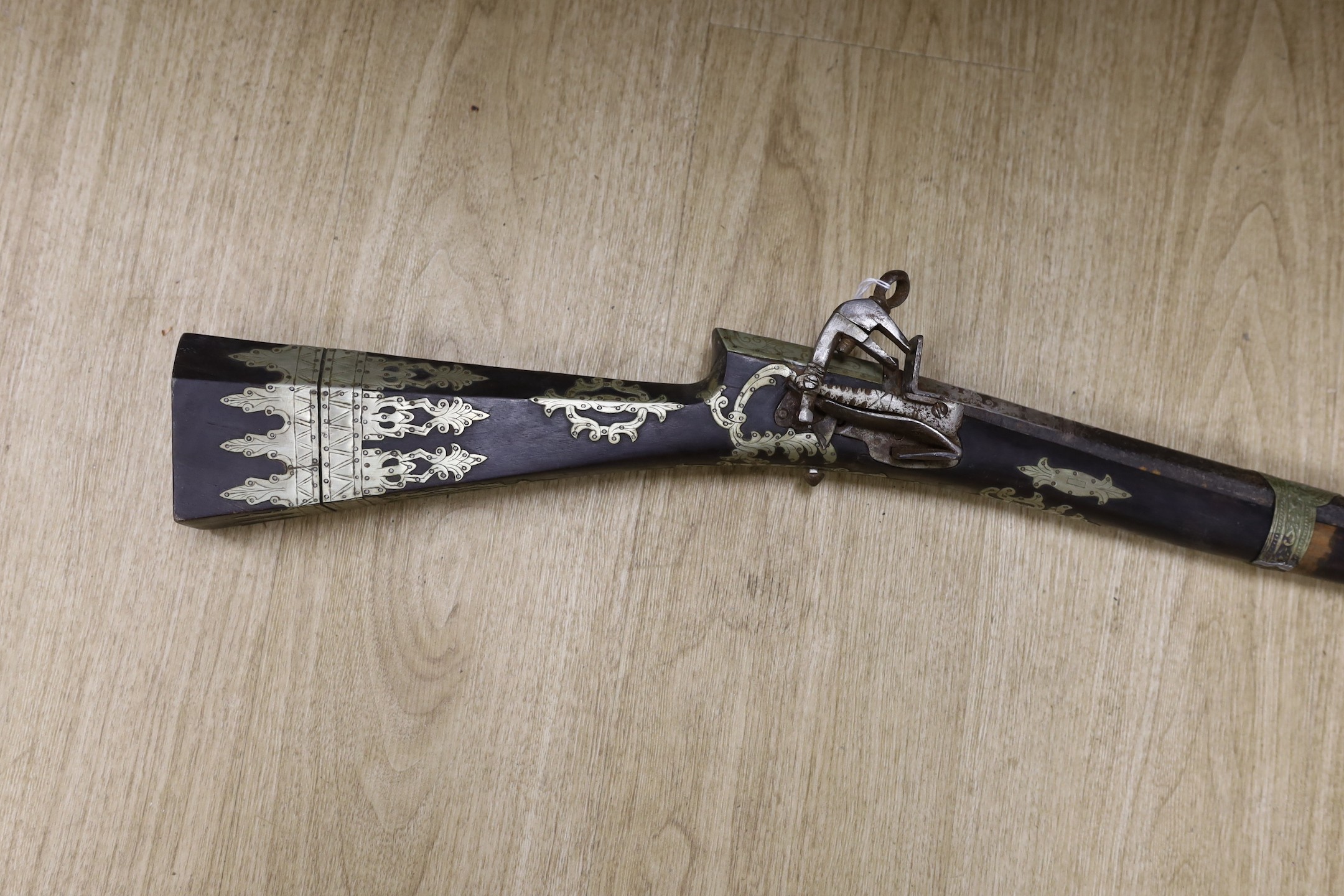 An Eastern antique flintlock musket